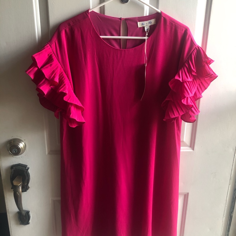 Hot Pink cocktail dress